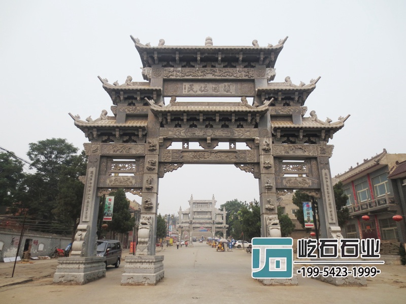 仿古做舊石牌坊