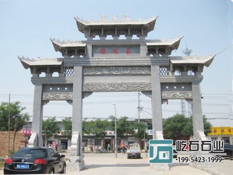 農(nóng)村牌坊三門牌坊安裝的意義